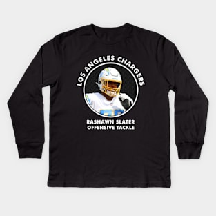 RASHAWN SLATER - OT - LOS ANGELES CHARGERS Kids Long Sleeve T-Shirt